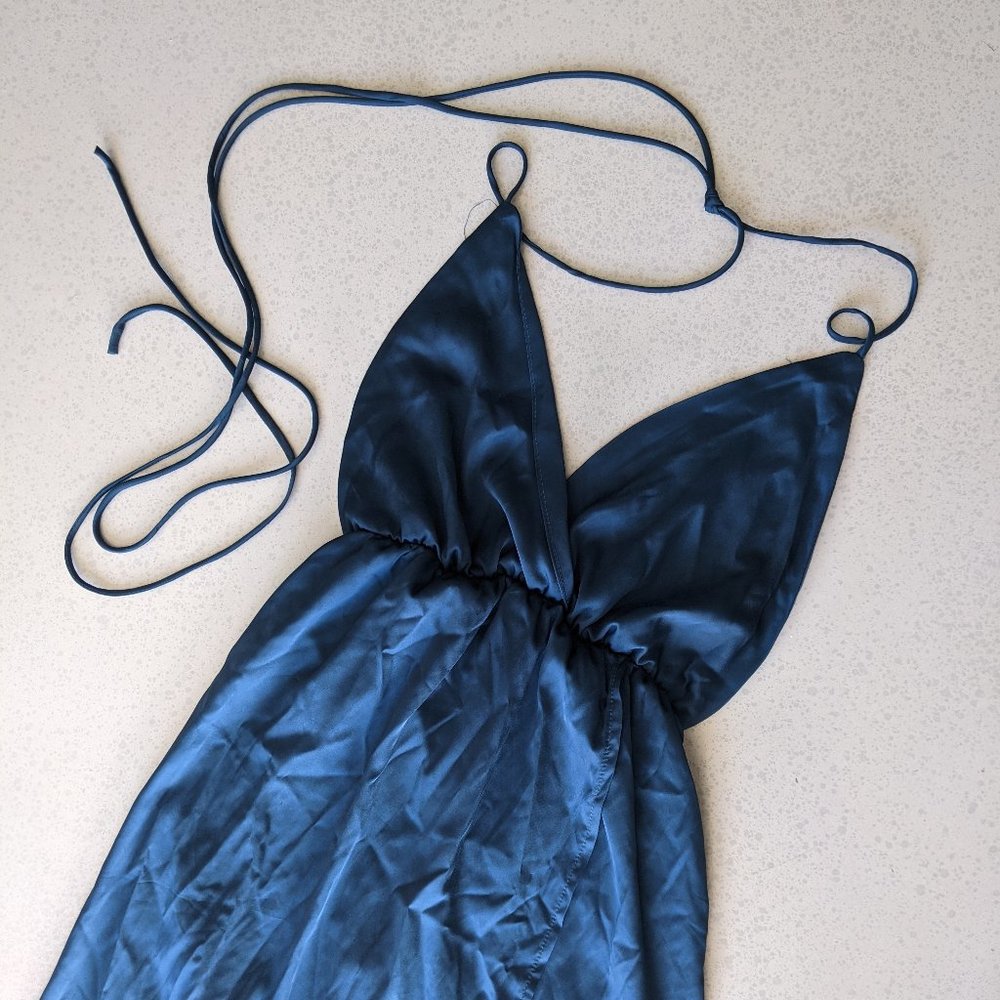 Blue Summer Tie Dress